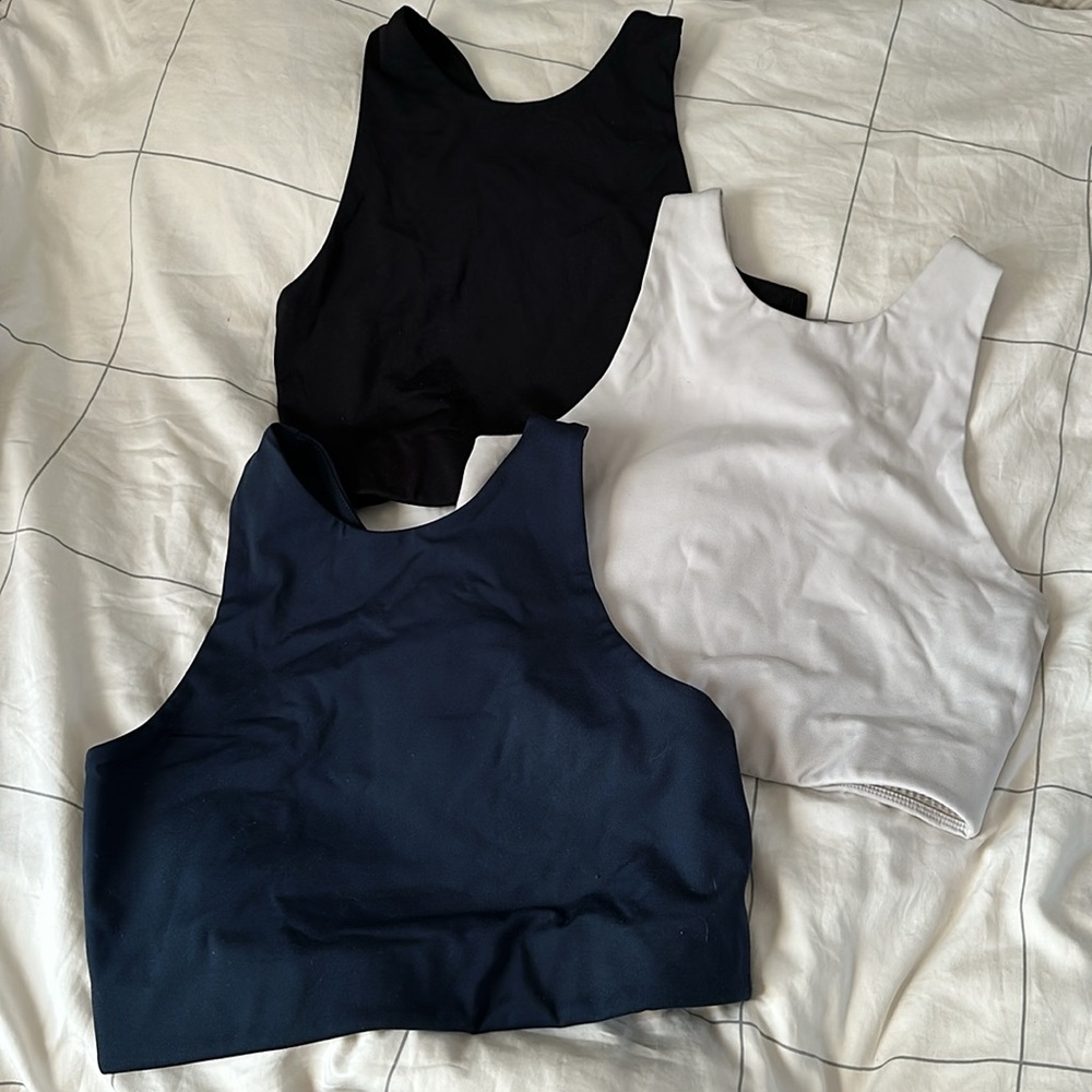Bundle of Girlfriend Collective Dylan tank High-Neck Bras size medium